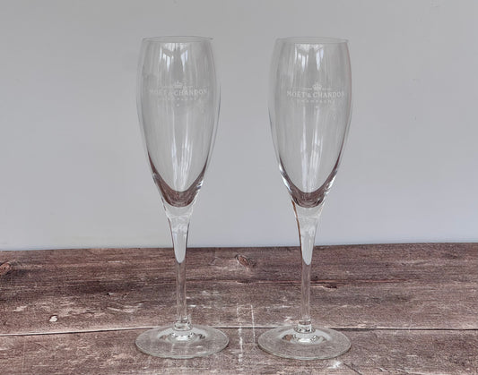 Pair of Moet and Chandon Imperial Champagne Glasses