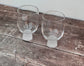 Set of 2 Tumbler Glasses with a Frosted Base