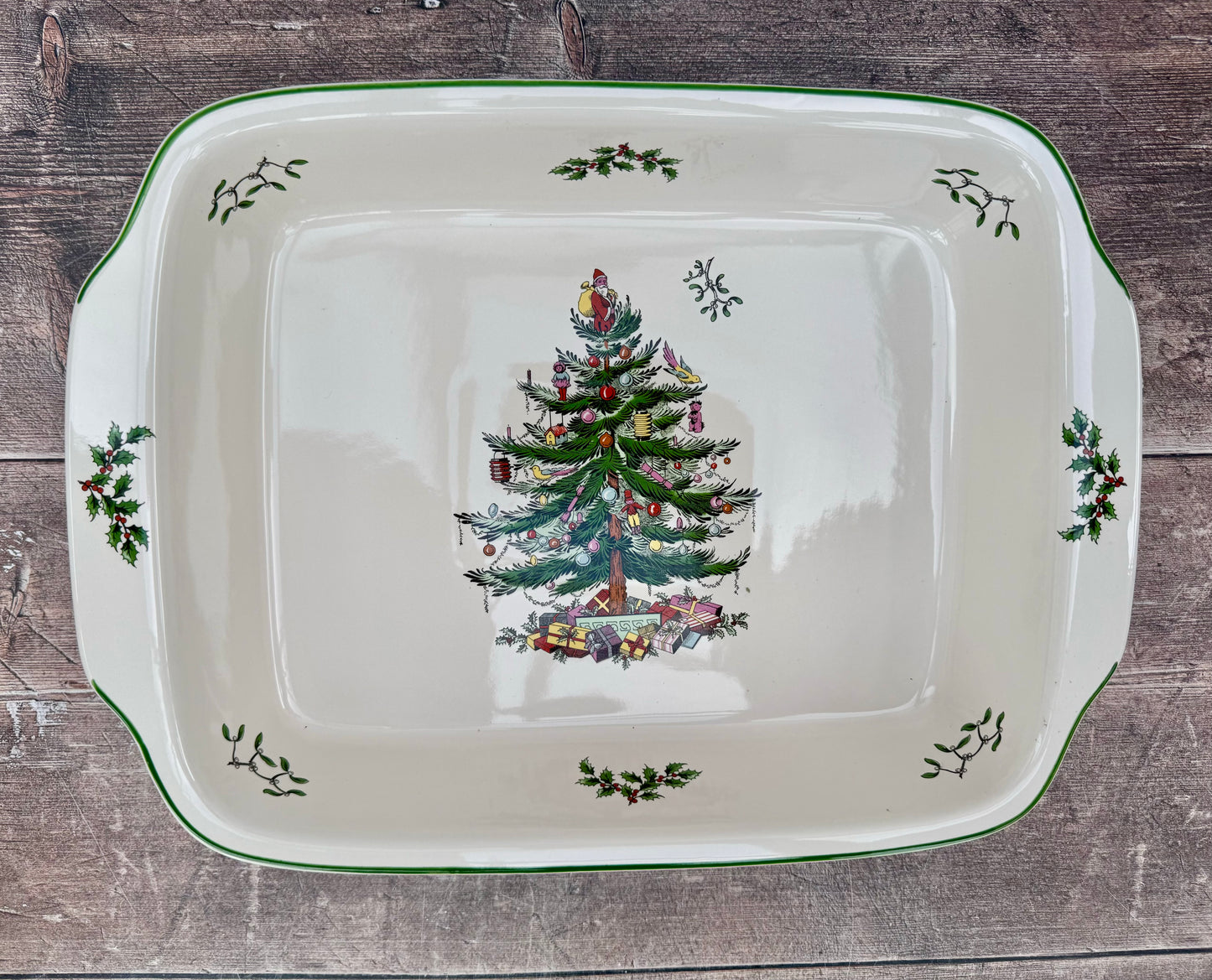 Spode Christmas Tree Large Rectangular Baking Dish