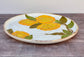 White and Yellow Lemon Patterned Serving Plate, 33cm