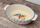 Cath Kidston Budgie Patterned Oval Baking Dish, 28cm