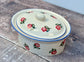 Rose Patterned Butter Dish