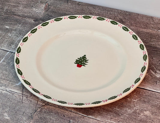 Christmas Tree Patterned Plate, 26cm