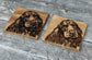 Set of 2 Oak Cocker Spaniel Coasters