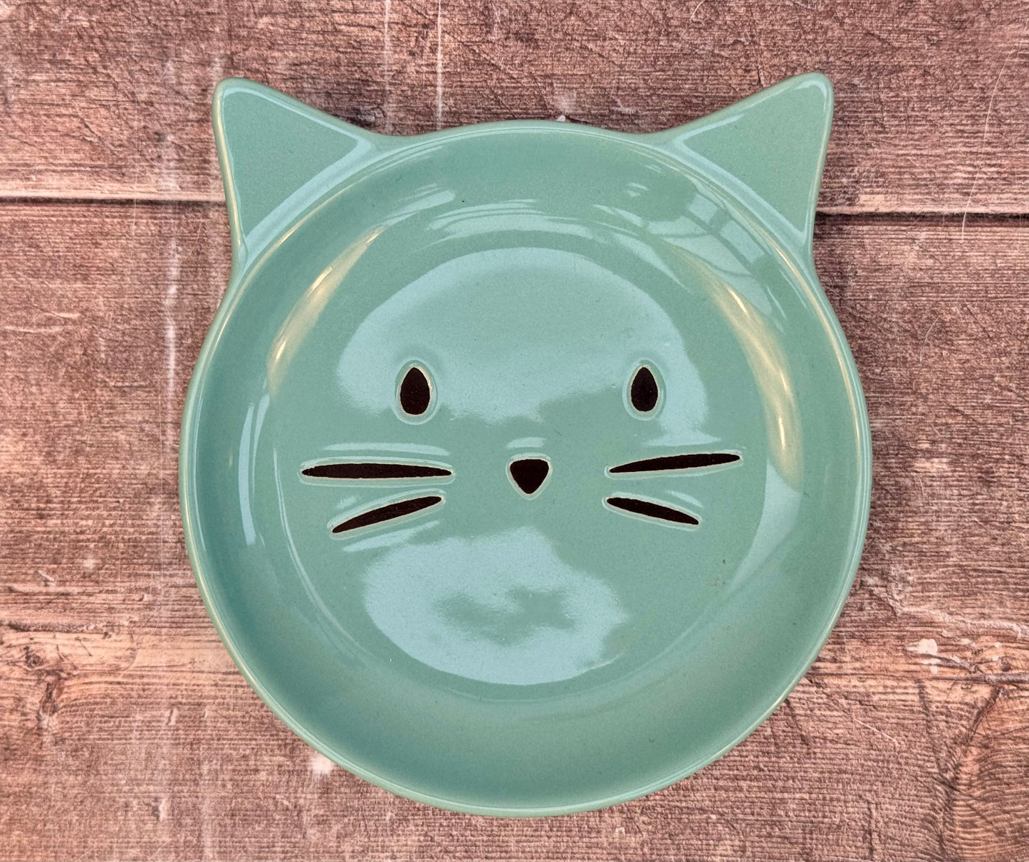 Turquoise Cat Small Dish / Bowl