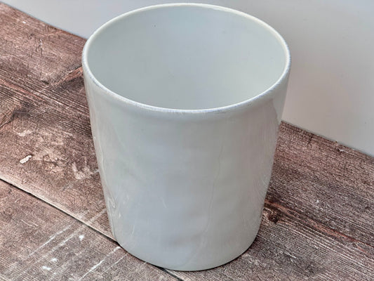 White Utensil Jar, 16cm