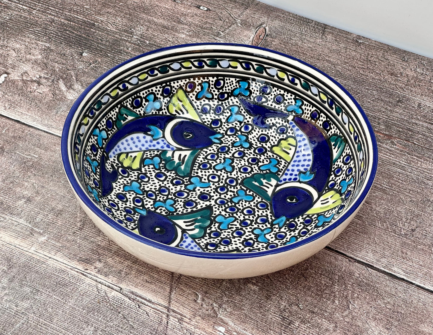 Fish Patterned Bowl, 20cm