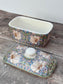 William Morris Blue Pimpernel Floral Patterned Butter Dish