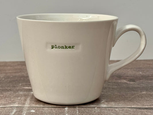 White ‘plonker ’ Mug