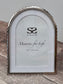 Silver Tone Decorative Edge Arch Photo Frame, 4’ x 6’