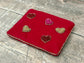 Small Pink Heart Beaded Purse
