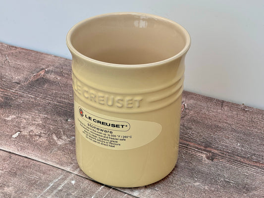 Le Creuset Pale Yellow Utensil Jar