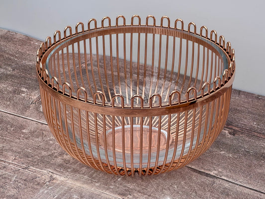 Kate Spade Keaton Street Gold and Glass Serving Bowl, 23.5cm