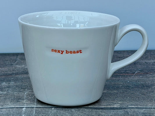 White ‘sexy beast’ Mug