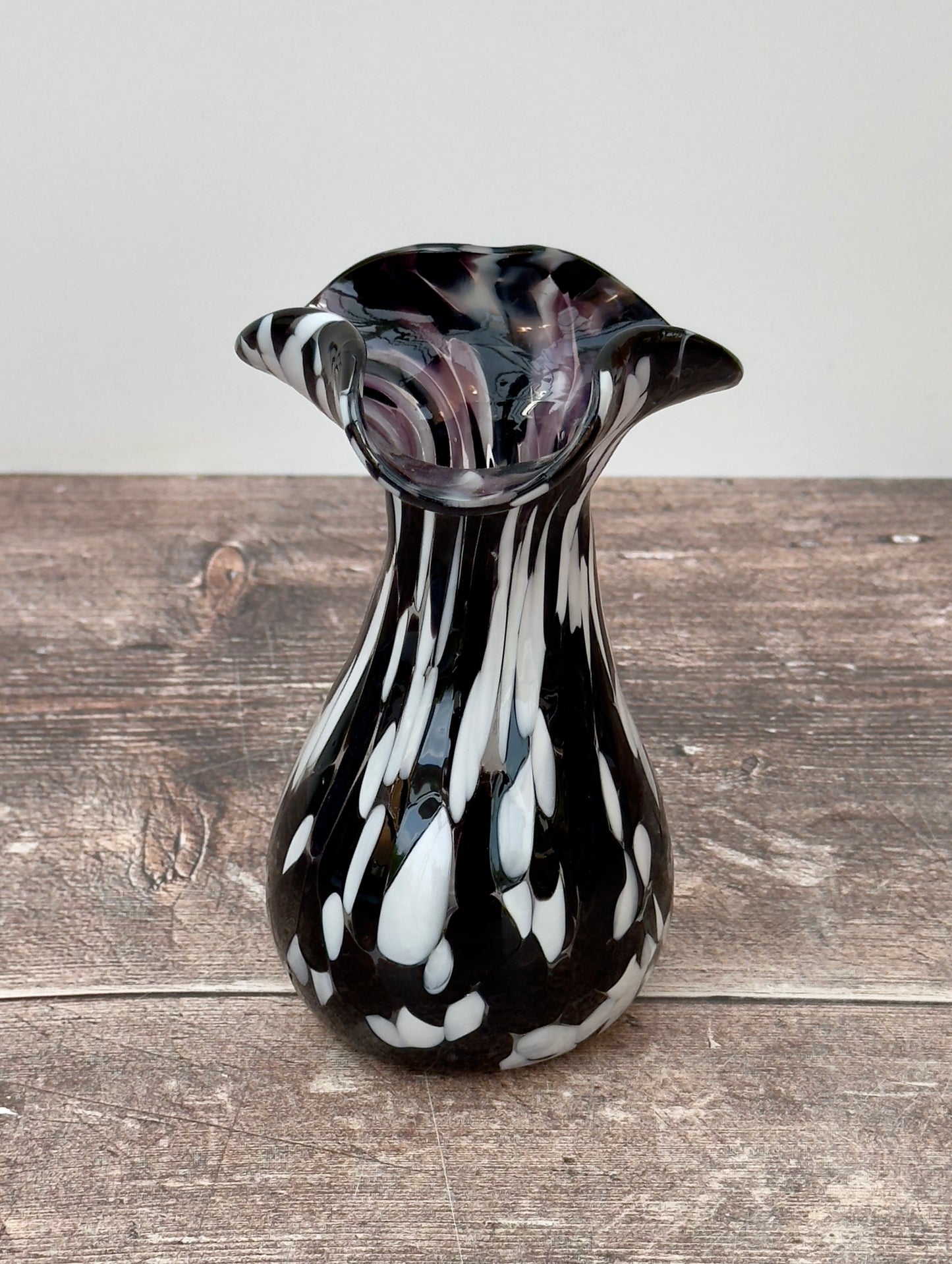 Small Handmade Murano Glass Vase, Design 11