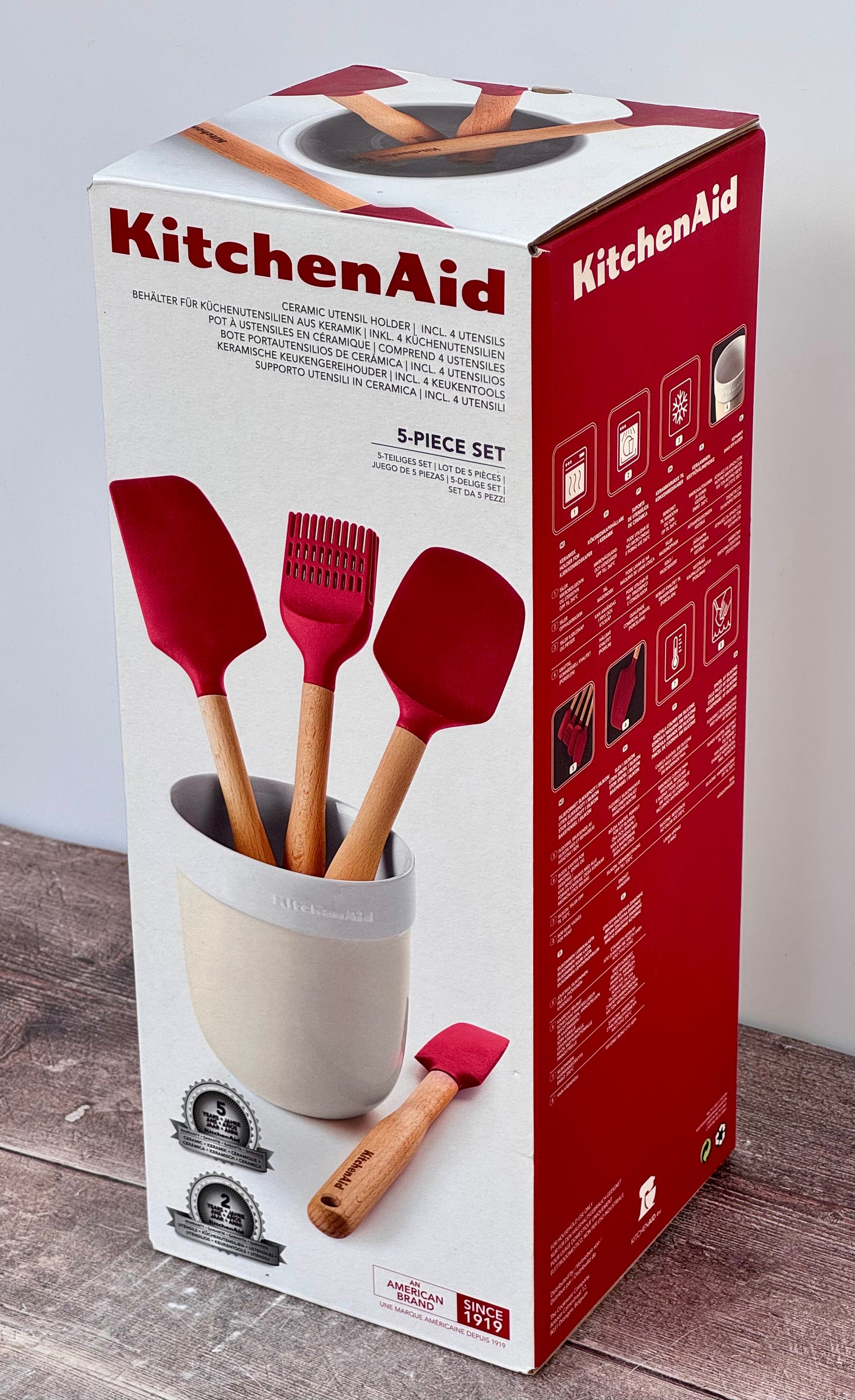 Kitchenaid Utensil Jar and Utensils