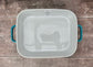 Teal Large Rectangular Baking Dish, 36cm