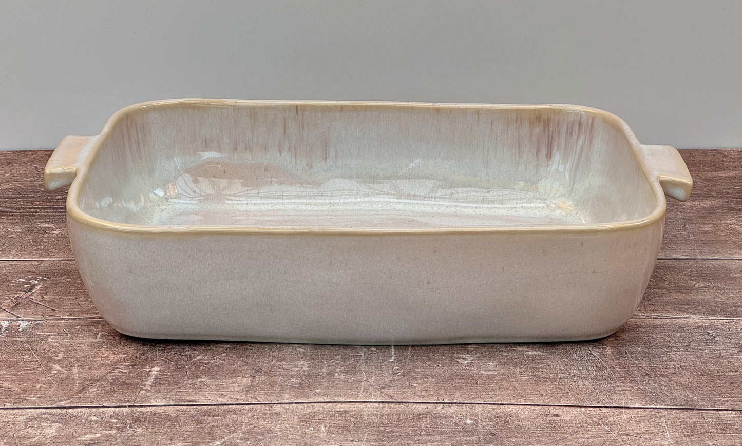 Sand Beige Rectangular Baking Dish, 40cm