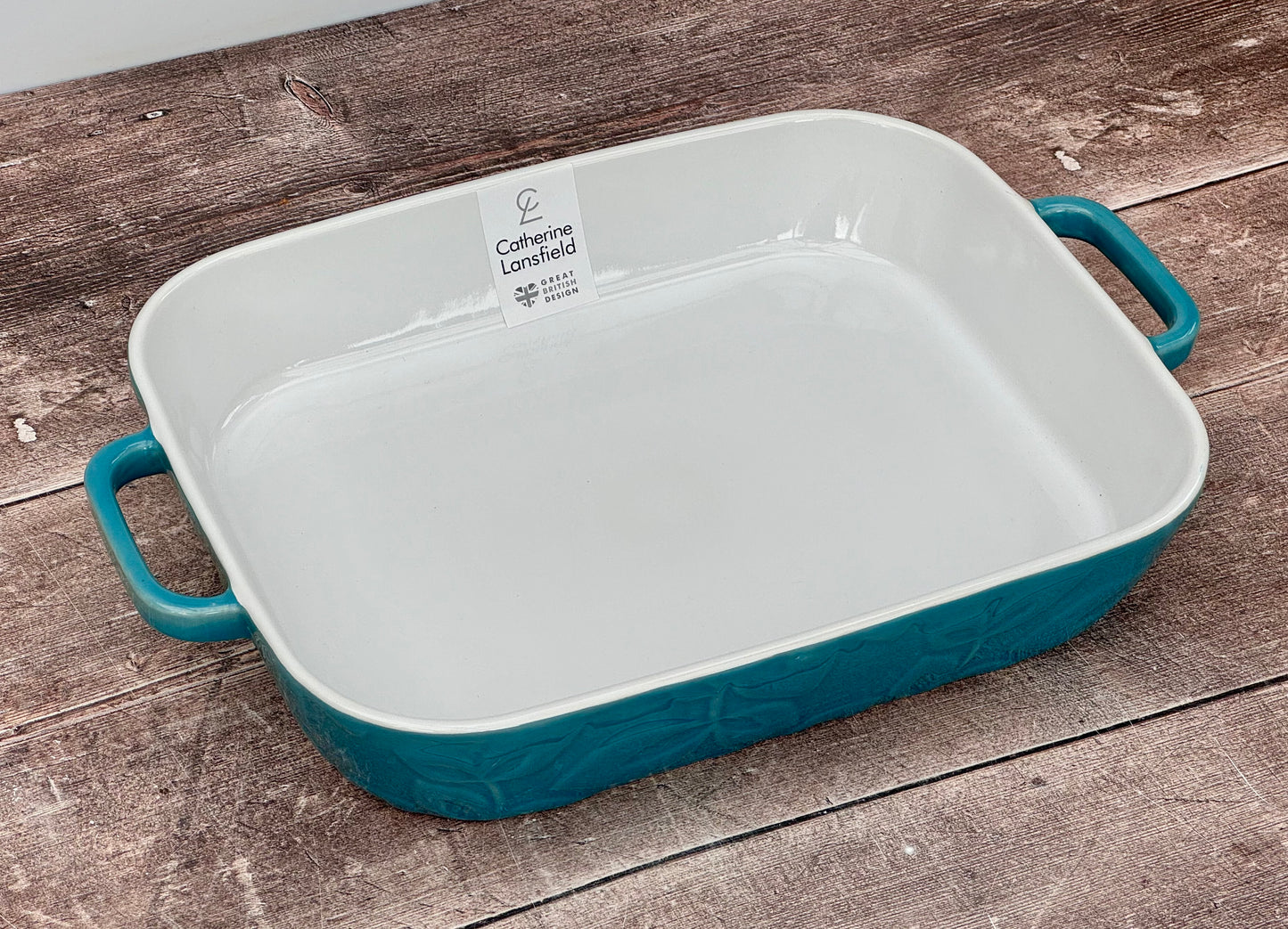 Teal Large Rectangular Baking Dish, 36cm