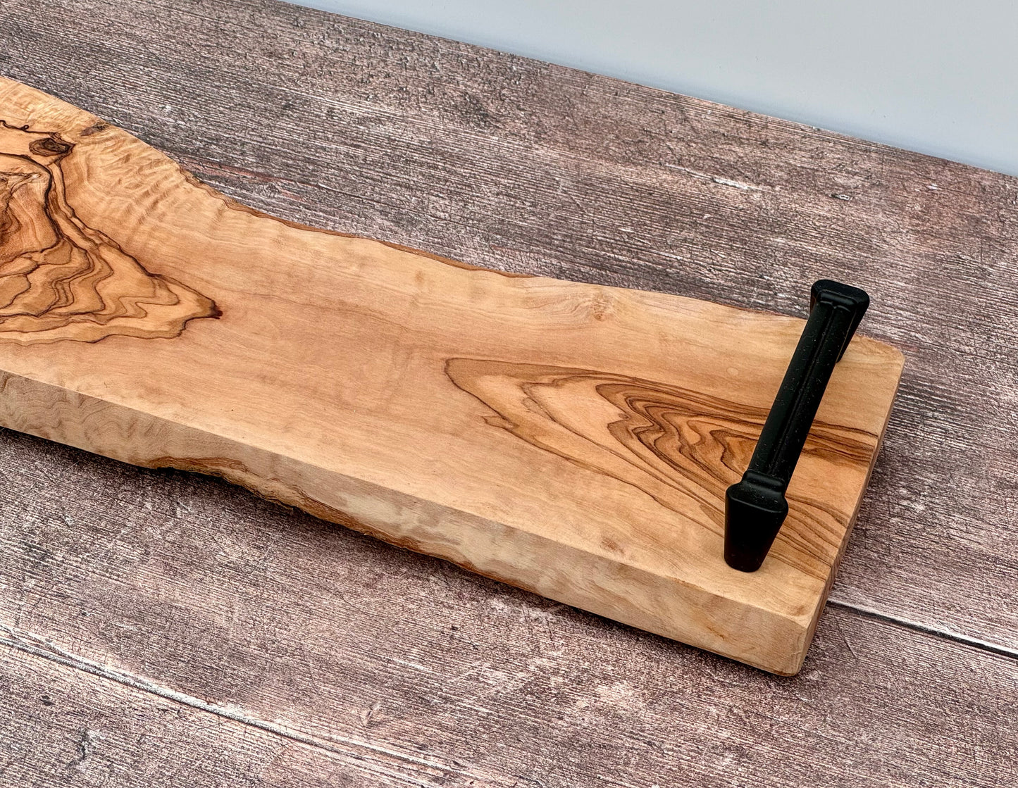 Olive Wood Serving/Cheese Board with Handles, Grain 2