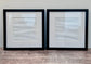 Set of 3 Black Square Photo Frames, 12’ x 12’