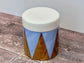 Blue and Gold Patterned Storage Container, 13cm