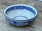 Blue and White Leaf Patterned Small Bowl, 13cm