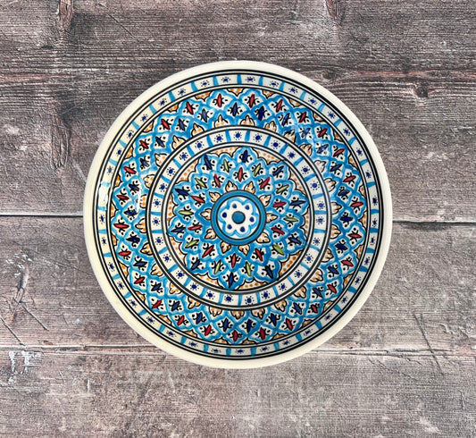 Blue Patterned Bowl, 20cm