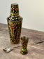 Hand painted Cocktail Shaker Set - Black