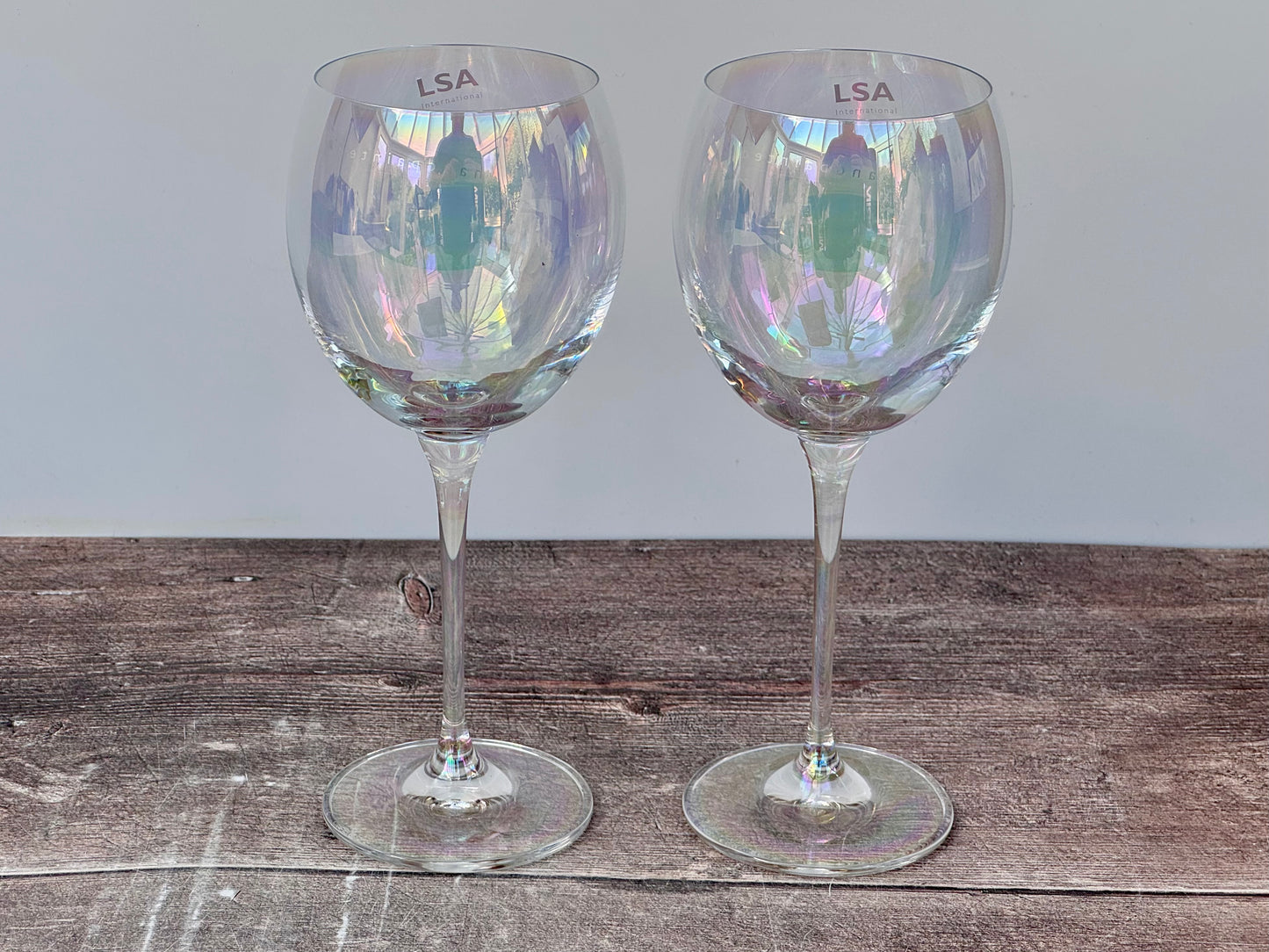 2 LSA Polka Wine Glasses, 400ml
