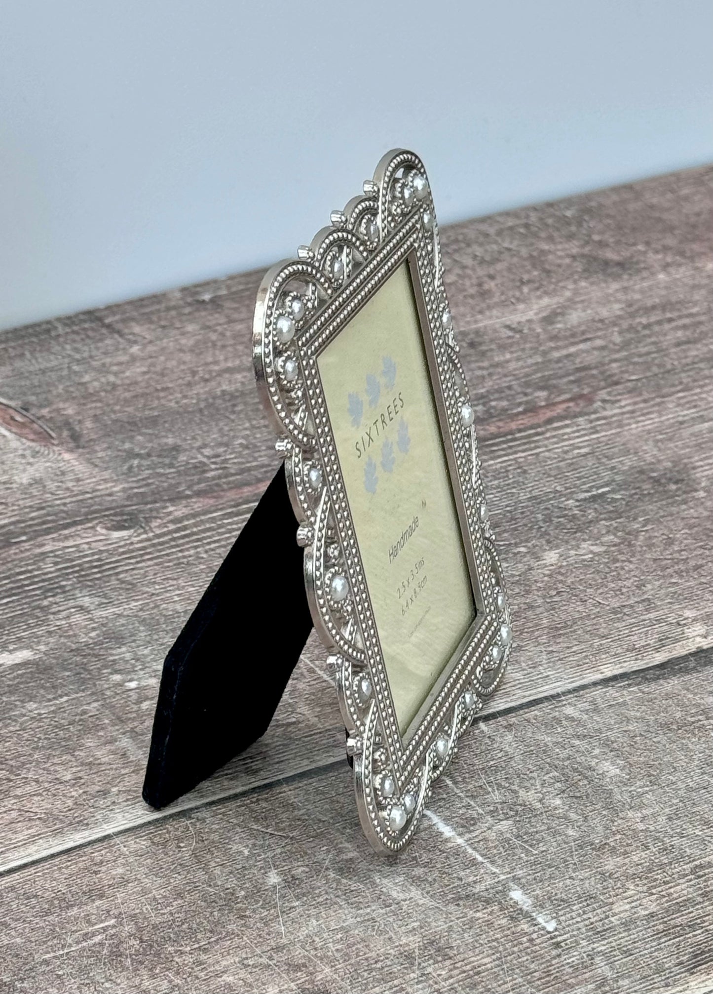 Sixtrees Louisa Pearl and Jewel Photo Frame, 2.5 x 3.5