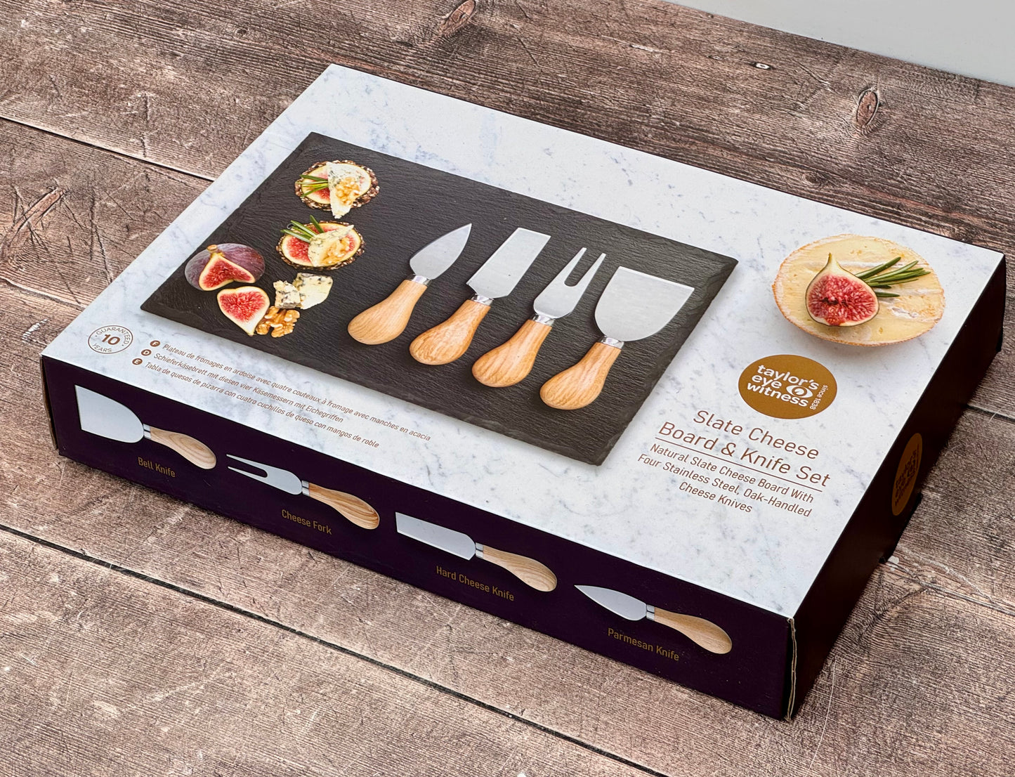 Taylor’s Eye Witness Slate Cheese Board and Knife Set