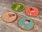 Set of 4 Beaded Cocktail Coasters