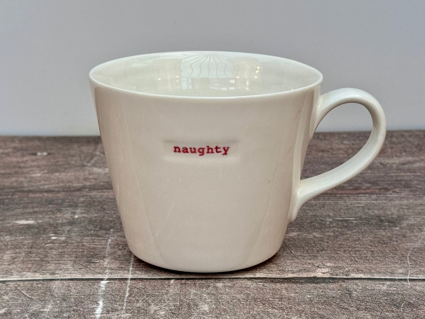 White ‘naughty’ Mug