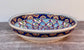 Dark Blue Patterned Serving Bowl, 32cm