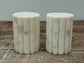 White Marble Salt and Pepper Shakers
