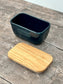 Plain Blue Butter Dish