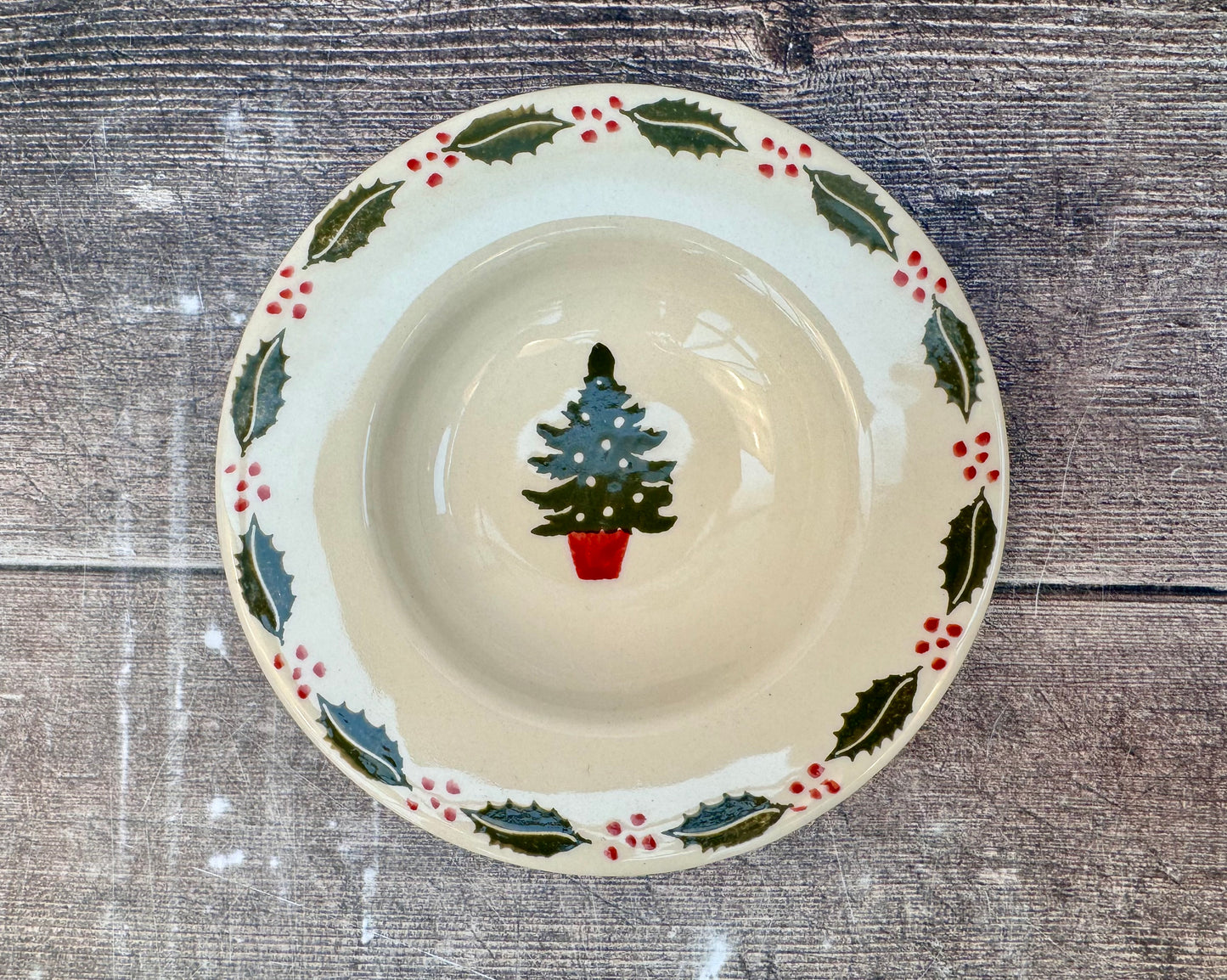 Christmas Tree Design Dipping Bowl, 13cm