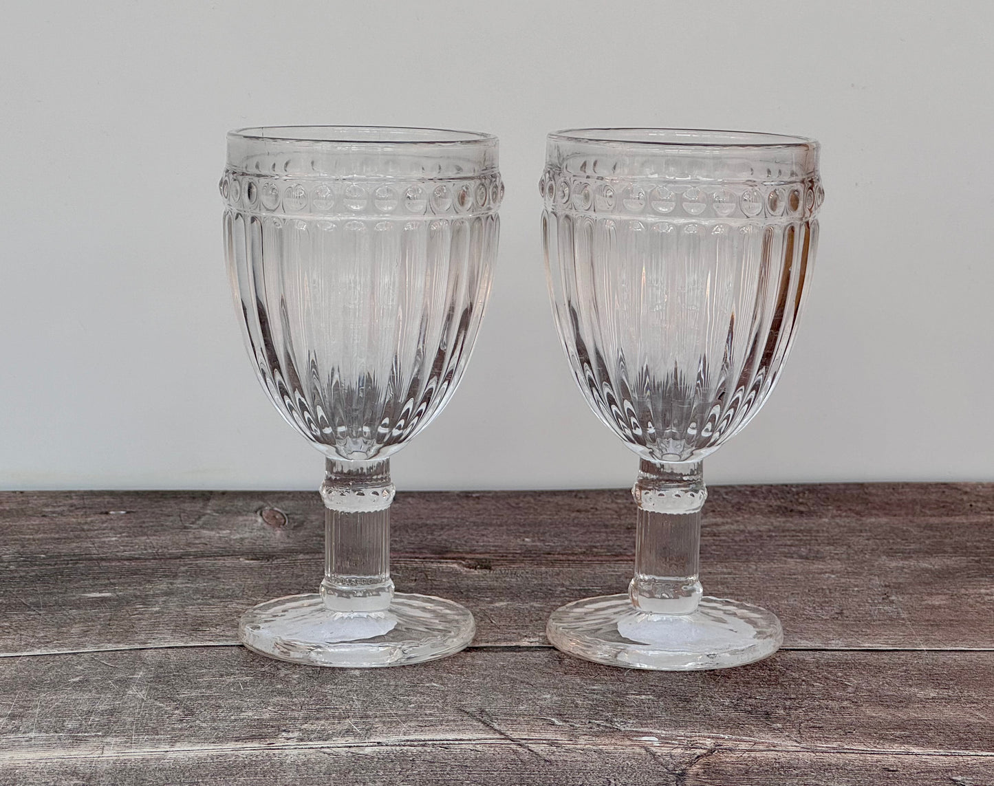 Set of 2 Clear All Purpose/Wine Glasses