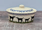 Labrador Dog Patterned Butter Dish