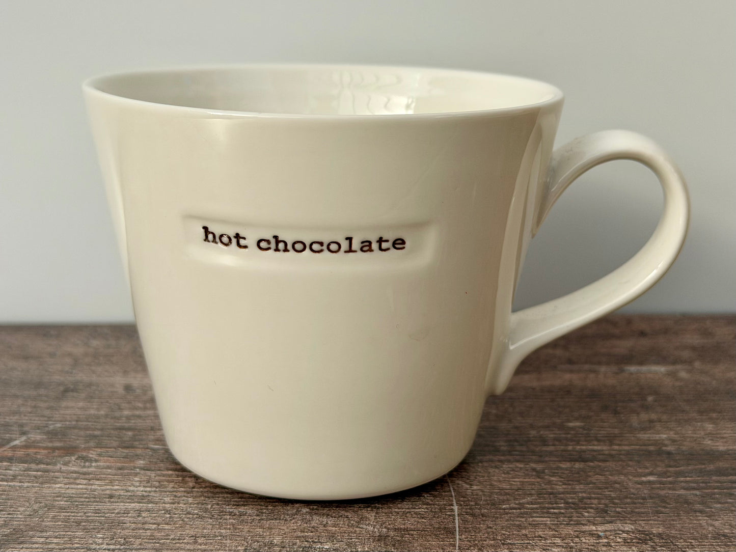 White ‘hot chocolate’ Mug