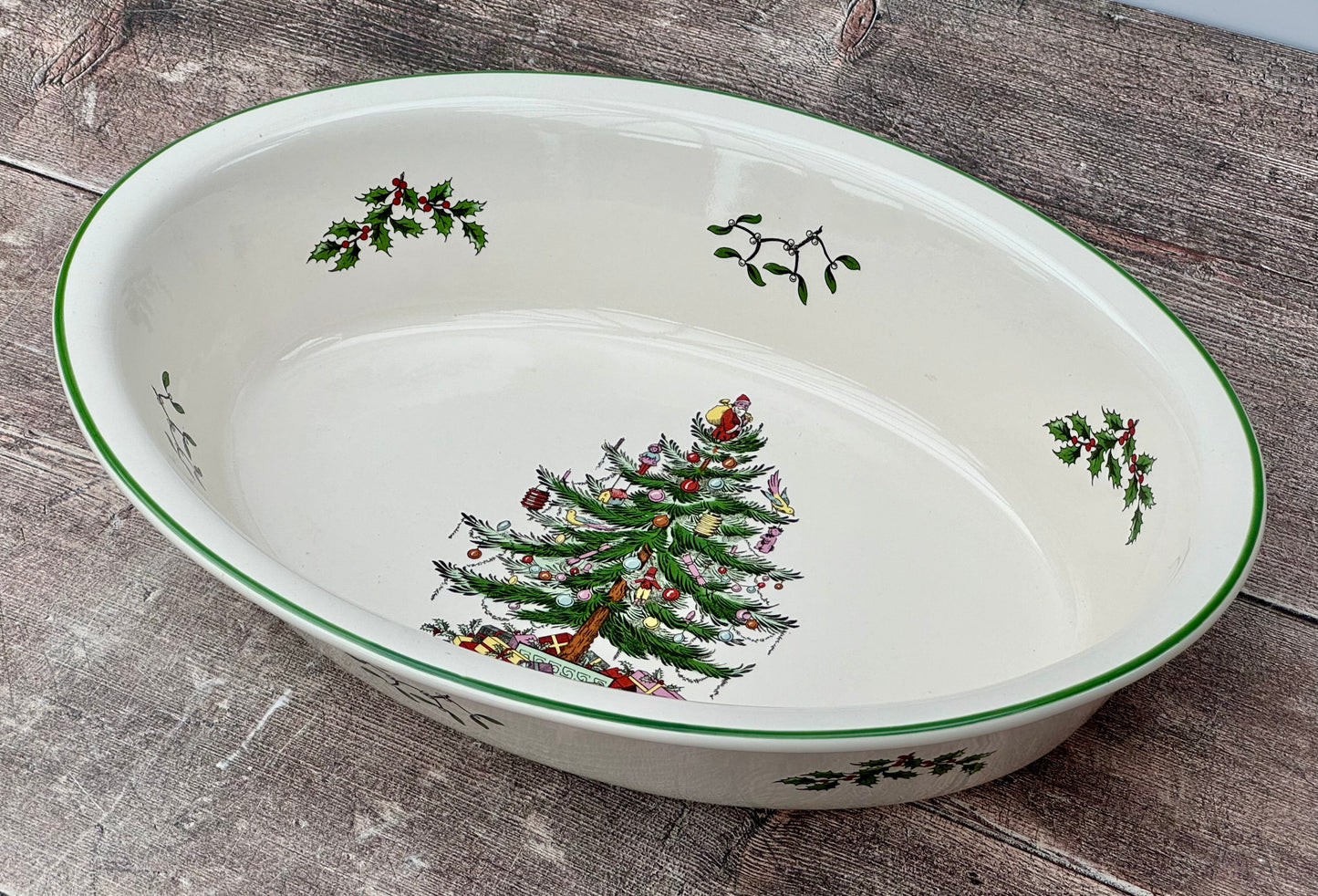 Spode Christmas Tree Oval Baking Dish, 31cm