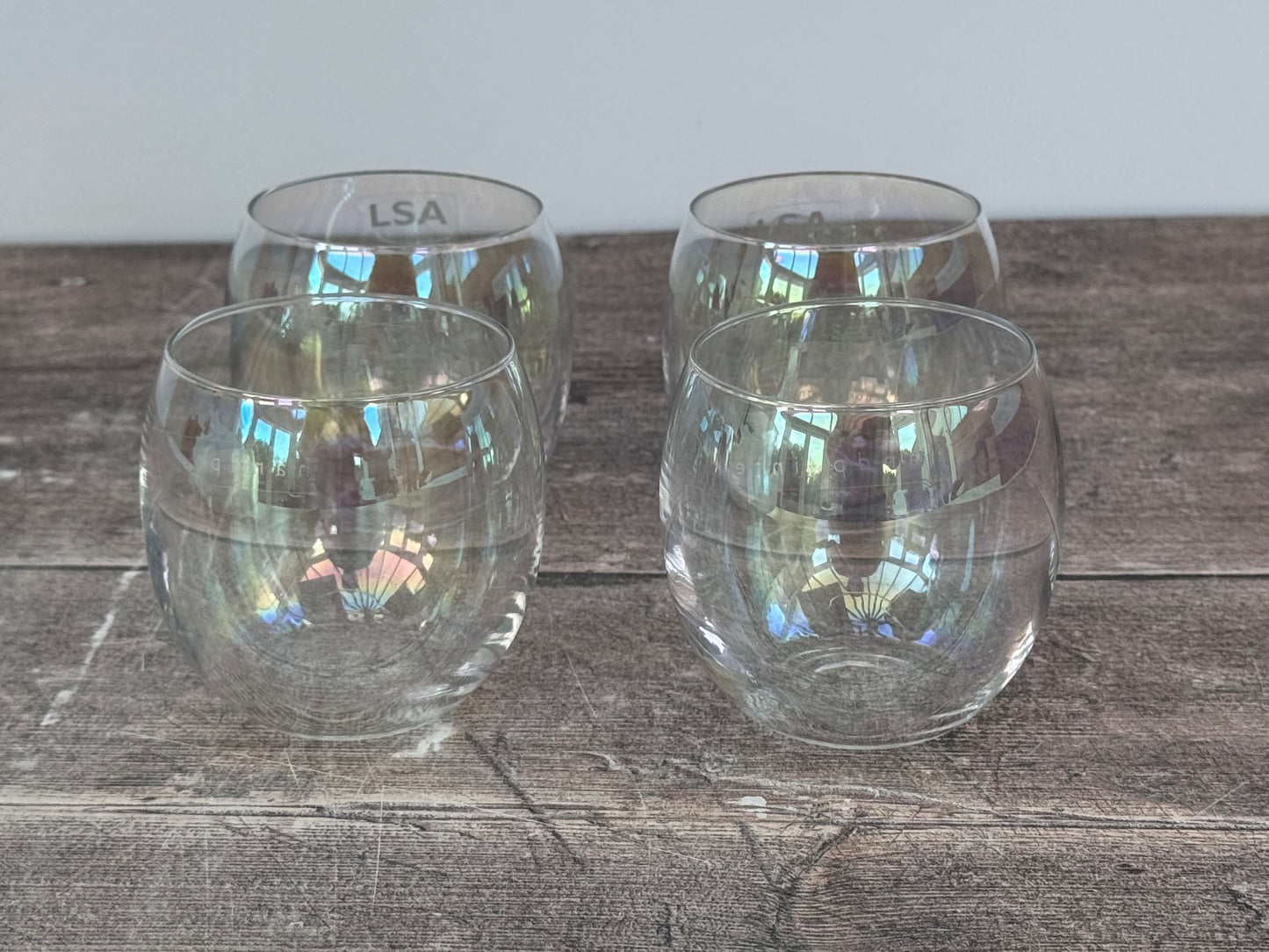 LSA Set of 4 Pearl Tea Light Holders