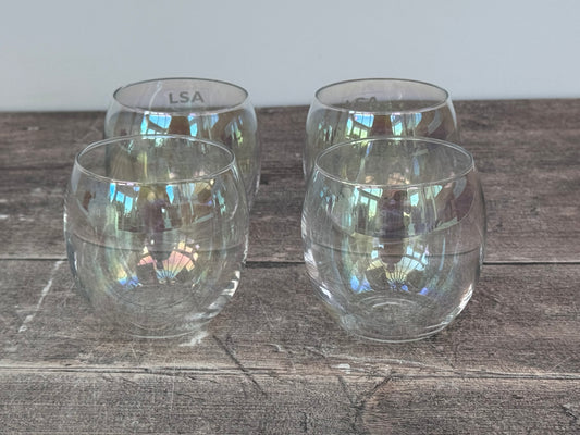 LSA Set of 4 Pearl Tea Light Holders