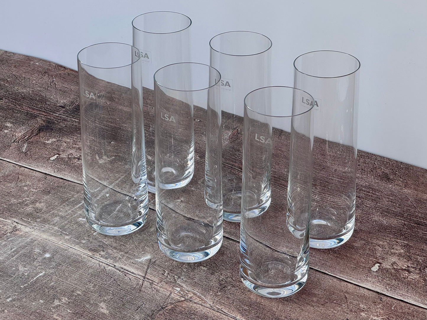 LSA Set of 6 Borough Highballs Glass Tumblers