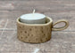 Grey Spotty Tea Light Candle Holder