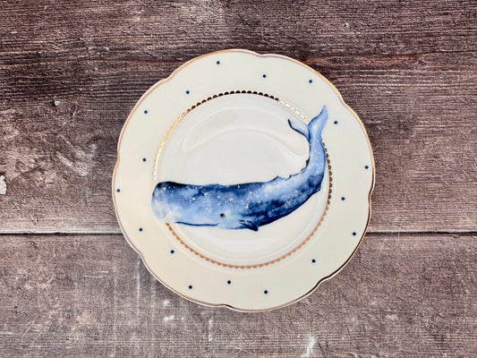 Yvonne Ellen Whale Patterned Plate, 16.5cm