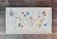 Flower Patterned Rectangular Serving Plate, 35cm