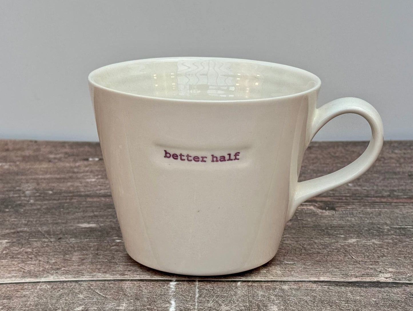 White ‘better half’ Mug