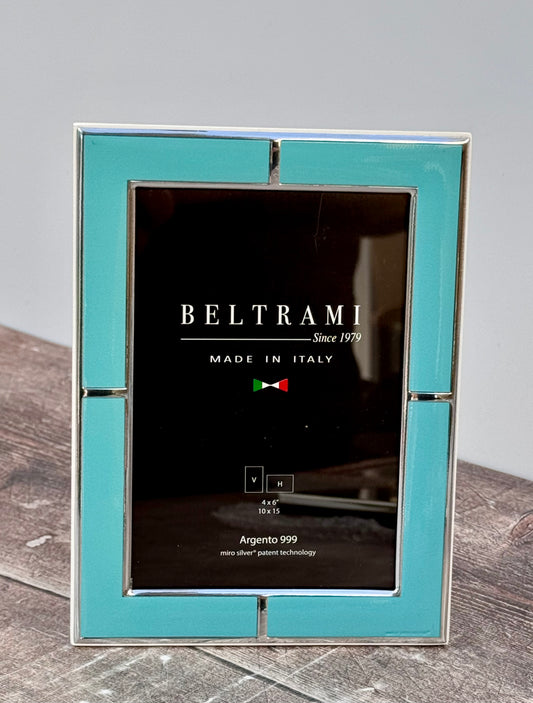 Beltrami Turquoise Border Photo Frame 4 x 6